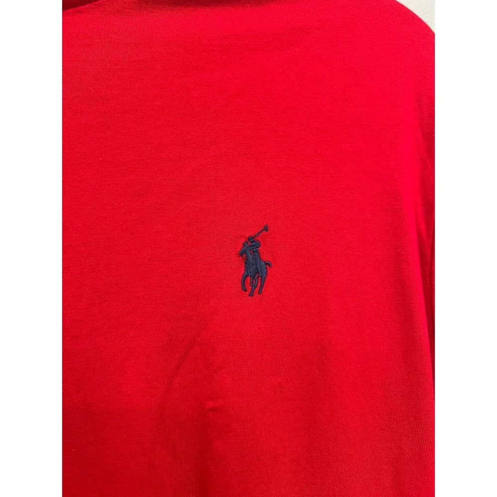 Polo Ralph Lauren Mens Medium Red Short Sleeve Crew Neck Pony Logo T-Shirt